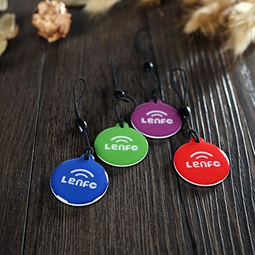 Lenfc NFC Keychain Ntag203 (4 Keychains + 2 Tags) - Writeable & Programmable for Samsung,lg,htc,nexus and NFC Enabled Devices