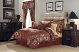 Croscill Home Scarlet 4-Piece King Comforter Set, Red