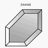 C.R. LAURENCE 3444202 CRL 2 Green Color Emerald Beveled Mirror Corner