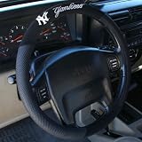 New York Yankees Black Steering Wheel Cover
