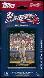 2007 Topps Atlanta Braves Limited Edition Baseball Cards Team Set (Set of 14 includes Chipper Jones, Bob Wickman, Chuck James, John Smoltz, Andruw Jones, Edgar Renteria, Mike Gonzalez, Rafael Soriano, Brian McCann, Tim Hudson, Matt Diaz, Jeff Francouer, Pete Orr, and Ryan Langerhans)