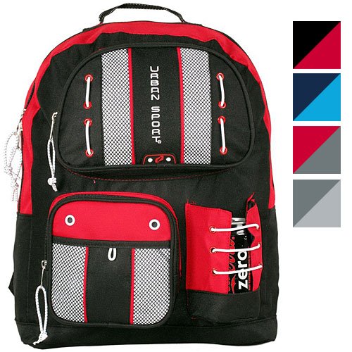 Urban Sport Trendy Design Multi Pockets Organizing Student School Backpack/ Outdoor Backpack/ Daypack - 4 Color Options