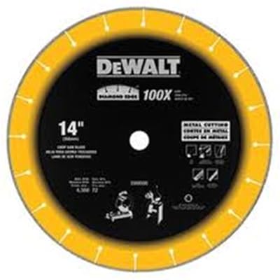 DEWALT DW8500 14-Inch by 1-Inch Diamond Edge Chop Saw Blade