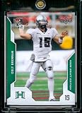 2008 Upper Deck Draft Edition # 18 Colt Brennan (RC) - Hawaii - Rookie Football Card in Protective Screw Down Display Case