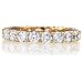 14K Gold Vermeil Round Cubic Zirconia CZ Eternity Band Wedding Ring - Ideal Gift For Anniversary, Engagement, Wedding, Birthday, Romantic For Her