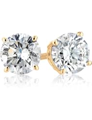 IGI Certified 14k Gold Round-Cut Diamond Studs (1 cttw, H-I Color, SI2-I1 Clarity)