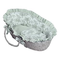 Hoohobbers Moses Basket, Etoile Green