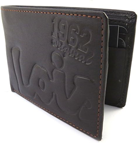 Italian leather wallet 'Lois Jean'brown (10.5x7.8x2 cm (0.00''x3.07''x0.79'') ).