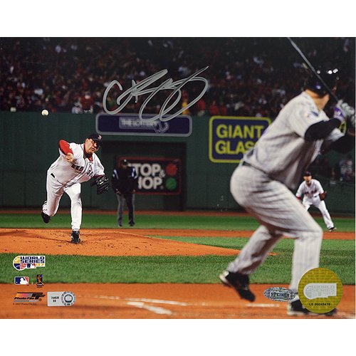 Steiner Sports MLB Curt Schilling 2007 WS Game 2 Pitching Autographed 8-by-10-Inch Photograph