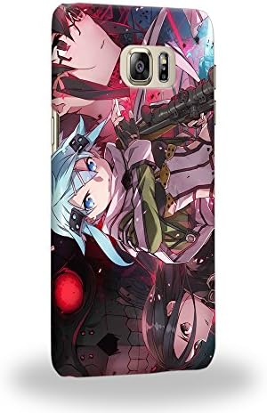 Case88 Premium Designs Sword Art Online SAO Protective Snap-on Hard Back Case Cover for Samsung Galaxy S6 Edge Plus (Not Normal S6 Edge !)