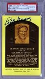 Lefty Gomez Autographed/Hand Signed Hall Of Fame Postcard PSA/DNA