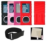 (2nd Generation) Microsoft Zune 4GB 8GB Super Bumper Grip Silicone Skin Case with 14 Adjustable Sports Armband - Removable Belt Clip - Screen Protector Shield - 5 Color Choices