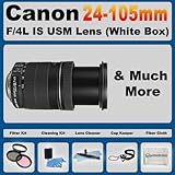 Canon Zoom Wide Angle-Telephoto EF 24-105mm f/4L IS USM Autofocus Lens + Ac ....