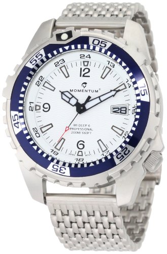 Momentum Men's 1M-DV06W0 M1 Deep 6 Blue Bezel Stainless-Steel Dive Watch