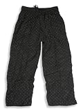 Mulberribush - Girls Rayon Pull on Pants, Black, White