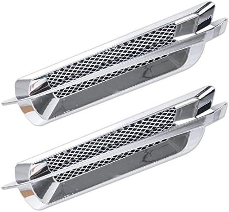 PLAYTOP 2x Car Decoration Sticker Side Air Vent Fender Cover Hole Intake Duct Flow Grille Decoration Sticker