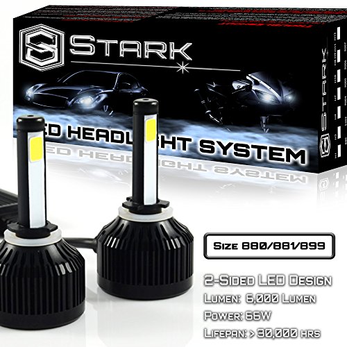 80W All-in-One LED Headlights - Cool White 6000K 6K - Fog Light Bulbs - Super White - 8,000 Lm / 880 / 881 / 899 / 893