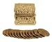 Wedding Ceremonial Arras, or 13-gold plated Coins, with Treasure Box: Imported and Hand-Made