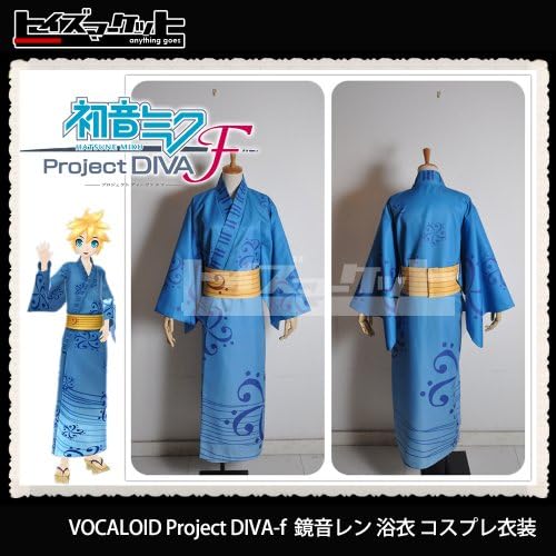 VOCALOID Kagamine Len Project DIVA-f high quality yukata cosplay costume for men XXL size (japan import)