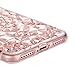 iPhone 7 Plus Case, iPhone 8 Plus Case, Clear Crystal Sparkle 3D Diamond-Shaped Design Flexible TPU Protective Case Slim Thin fit Apple iPhone 7/8 Plus 5.5 Inch (Rose Gold)