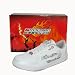 NBA Mens Premium And Durable Dennis Rodman White Lace-up Casual Athletic Sports Shoes / Sneakers (Size: 8.5)