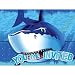 Creative Converting Shark Splash Birthday Party Invitations, 8 Count