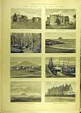 1888 NORTH-BERWICK FIRTH-FORTH SCOTLAND ABBEY CASTLE