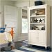 My Haven Antique White Door Bookcase
