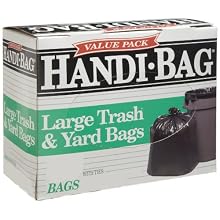 Webster HAB6TL40 Plastic Handi Bag Trash Bag, Super Value Pack, 0.7 Mil, Flat Seal, 40" x 32.5", Black (Pack of 40)