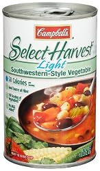 Campbell's Select Harvest Light Southwestern-Style Vegetable Soup, 18.6-Ounce Cans (Pack of 12)