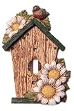 Rustic Green Birdhouse Switch Plate Cover