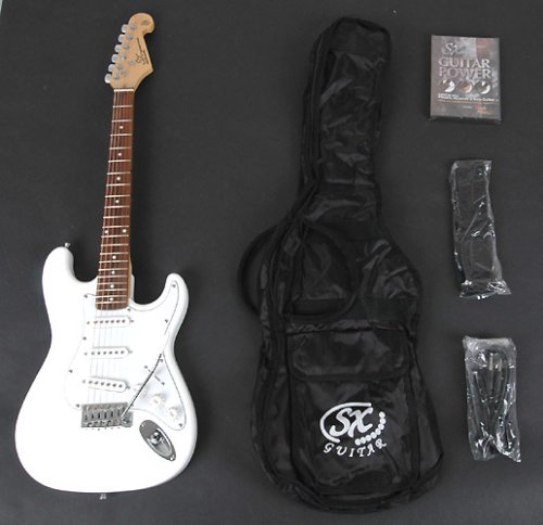 SX EG1K 3/4 WT Short Scale Guitar Package with Amp, Carry Bag and Instructional DVD