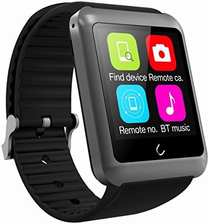 U11 Bluetooth Smart Watch SIM Card Supported for Iphone 4/4s/5/5s/6/6 Plus Samsung S4/note 2/3/4/5 Android Phones (Remote Camera,fine Phone,anti-theft, Pedometer,sleep Monitor) (Iron Gray Drawing)