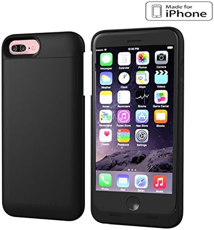 iPhone 7 Plus Battery Case, Maxnon 5.5" 4000mah Portable Charger Battery Case Rechargeable Spare Backup Extended Battery Charger Pack Case For iPhone 7 Plus (Black)