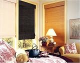 White BAMBOO WOOD WOODEN Roman Blind / Blinds - 60cm x 180cm