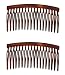 Caravan Your Hair Will Stay In Place With These Wire Twist Tortoise Shell Combs Pair