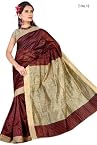 Sarees - MAROON KHICHA PATTI SAREE