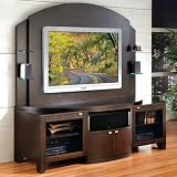 JSP B-60-C-X and B-60-BP-MK-X Bolero Plasma Home Theater Credenza and Back Panel