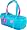 www.strandtaschen.com - Frottee Strandtasche Farbe:blue combo