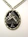 Ace of Spades Tattoo Gun Black Leather and Metal Unisex Pendant