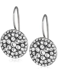 Fossil Glitz Disc Silver Earrings
