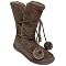 Children's Next by Adi Designs Faux Suede Pom Boots - Brown