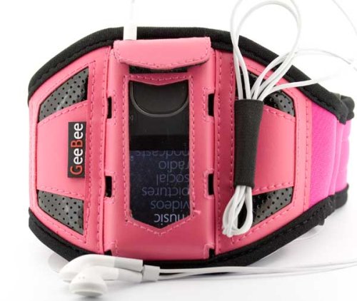 GeeBee Ultimo Sports Mp3 armband Sportsband (Pink) - for Samsung Yepp YP-Z5 / YP-K3 / YP-T9 / YP-T10