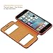 iPhone 6 plus flip case,iPhone 6 plus leather cover,ZVE® Iphone 6 Plus Slim Stand w Window Open Protective Case Cover for Apple iPhone 6/6s plus 5.5 brown