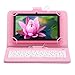 iRULU eXpro X1 7 Inch Quad Core Google Android 4.4 Tablet PC, 1024x600 Resolution, Wi-Fi, Games, Dual Cameras, 8GB Storage with keyboard- Pink Tablet