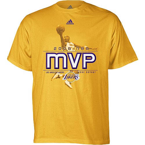 adidas Los Angeles Lakers Kobe Bryant 2008 NBA MVP T-Shirt