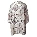 Sannysis Eleventen Women Printed Chiffon Shawl Kimono Cardigan Tops Cover up Blouse (S)+Free Headpiece Hair Band
