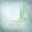 Wizard of Oz Scrapbooking Paper - NEW Emerald City