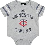Minnesota Twins Infant Grey Foldover Neck Creeper