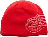 NHL Men's Game Day Reversible Knit Hat (Detroit Red Wings, One Size Fits All)